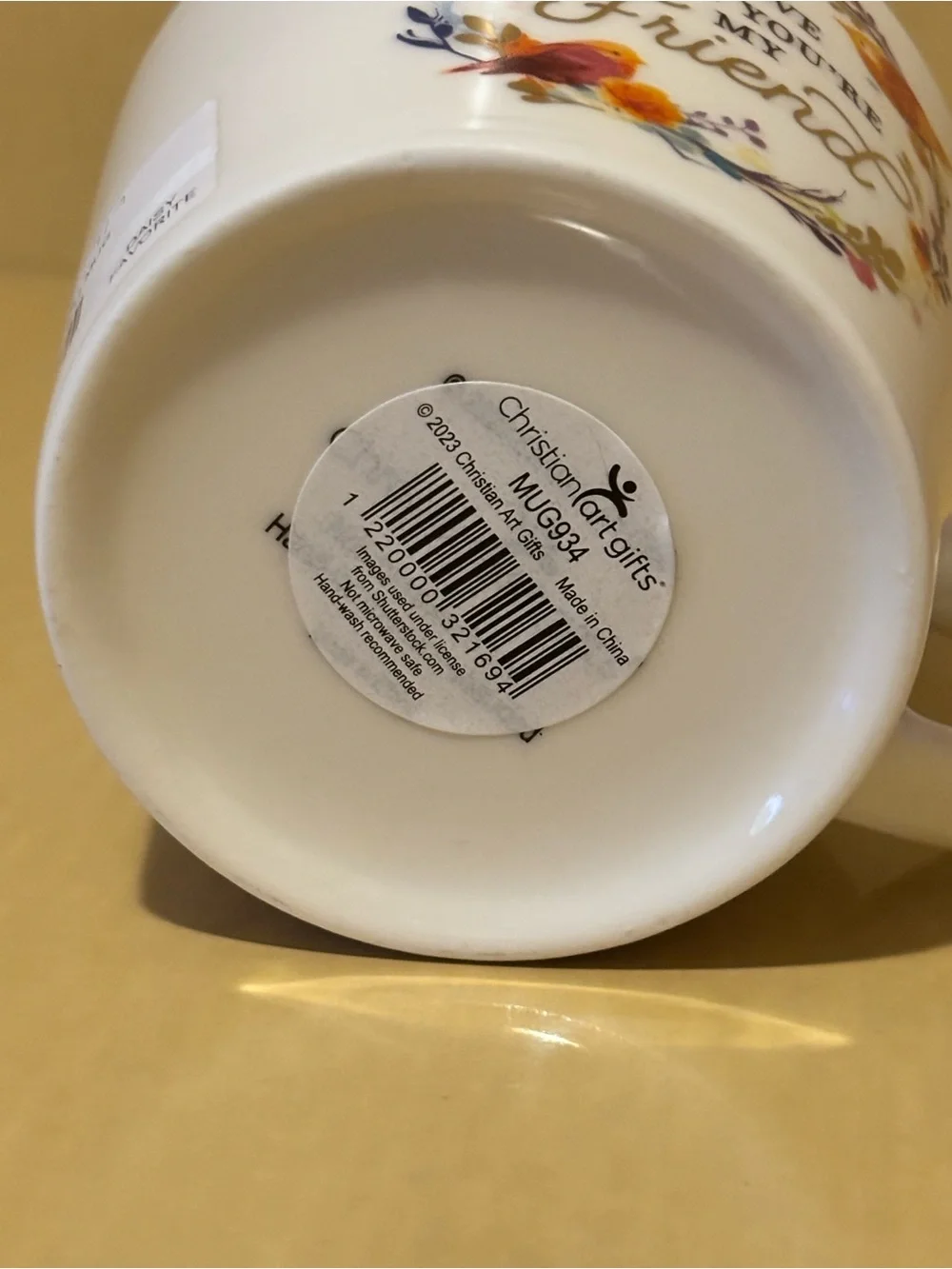 “I LOVE THAT YOU’RE MY FRIEND” Ceramic Mug with Box